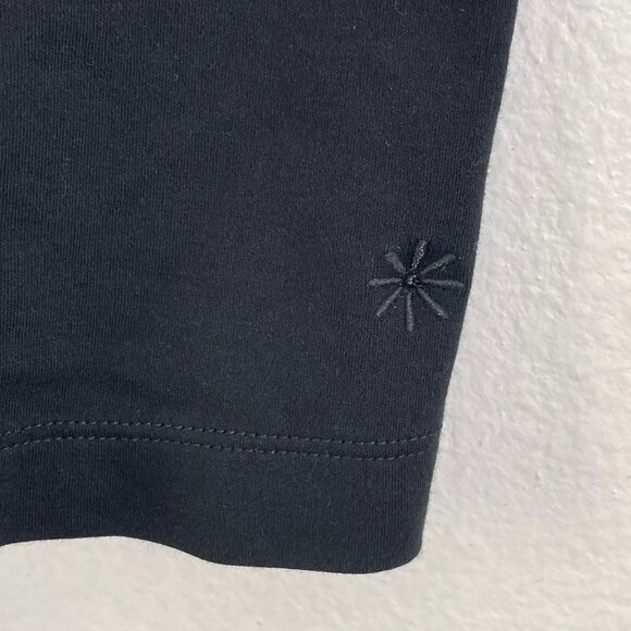 Isaac Mizrahi Live Essentials Womens Plus 3X Black 3/4 Sleeve Pima Tunic Top - Picture 9 of 11